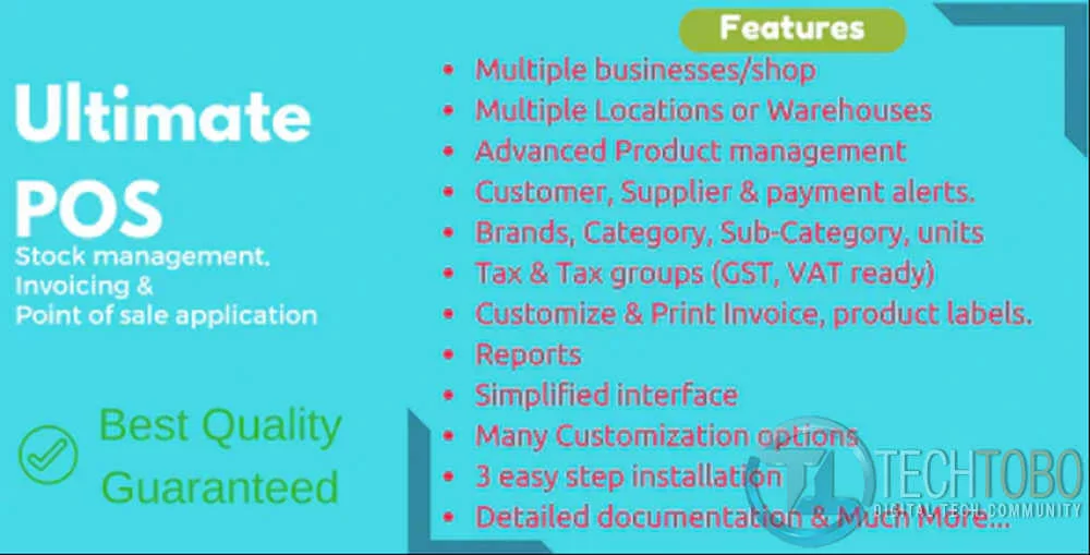 Ultimate POS Best Advanced Stock Management, Point of Sale & Invoicing application