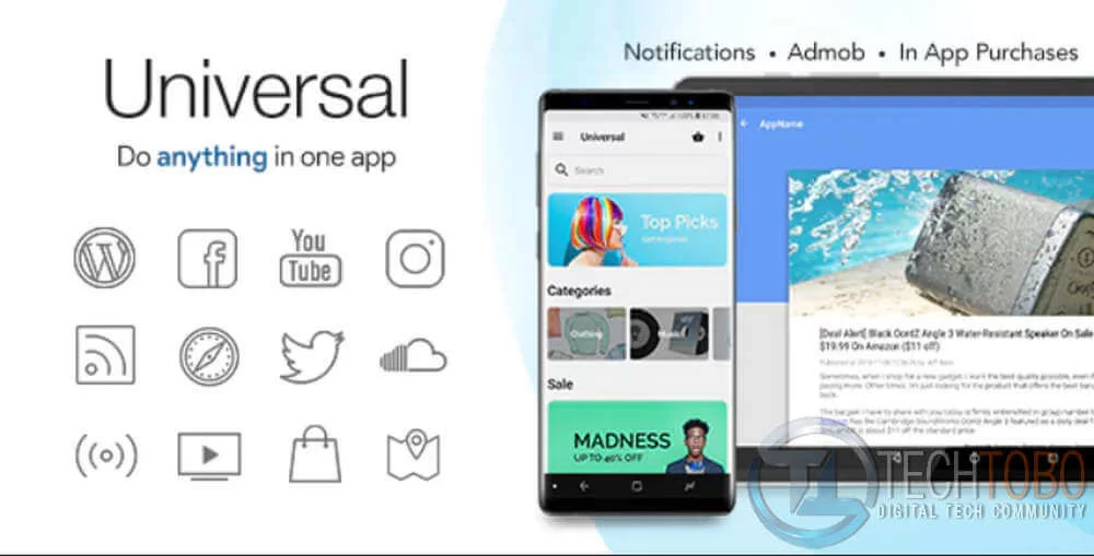 Download Universal Full Multi-Purpose Android App, Download Codecanyon 6512720 Universal android app script